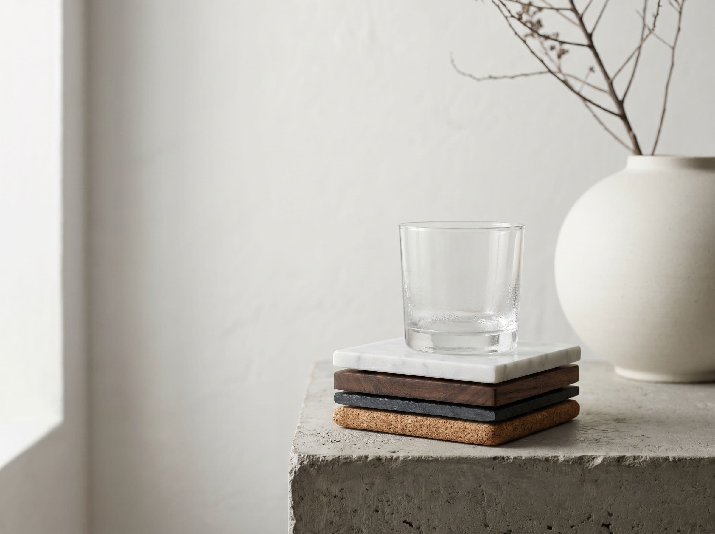 Sous-verres en ardoise naturelle : guide d'achat, formats et entretien